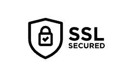 Odznaka Certyfikat SSL Secured gwarantująca szyfrowane połączenie i pełne bezpieczeństwo danych pacjentów na platformie Centrum MIND.